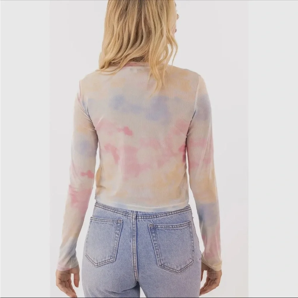 Pastel Tie-Dye Long Sleeve Tee - Picture 2 of 7